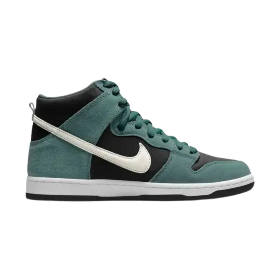 Nike SB Dunk High Pro Mineral Slate Suede Sail Black White Street Shoes