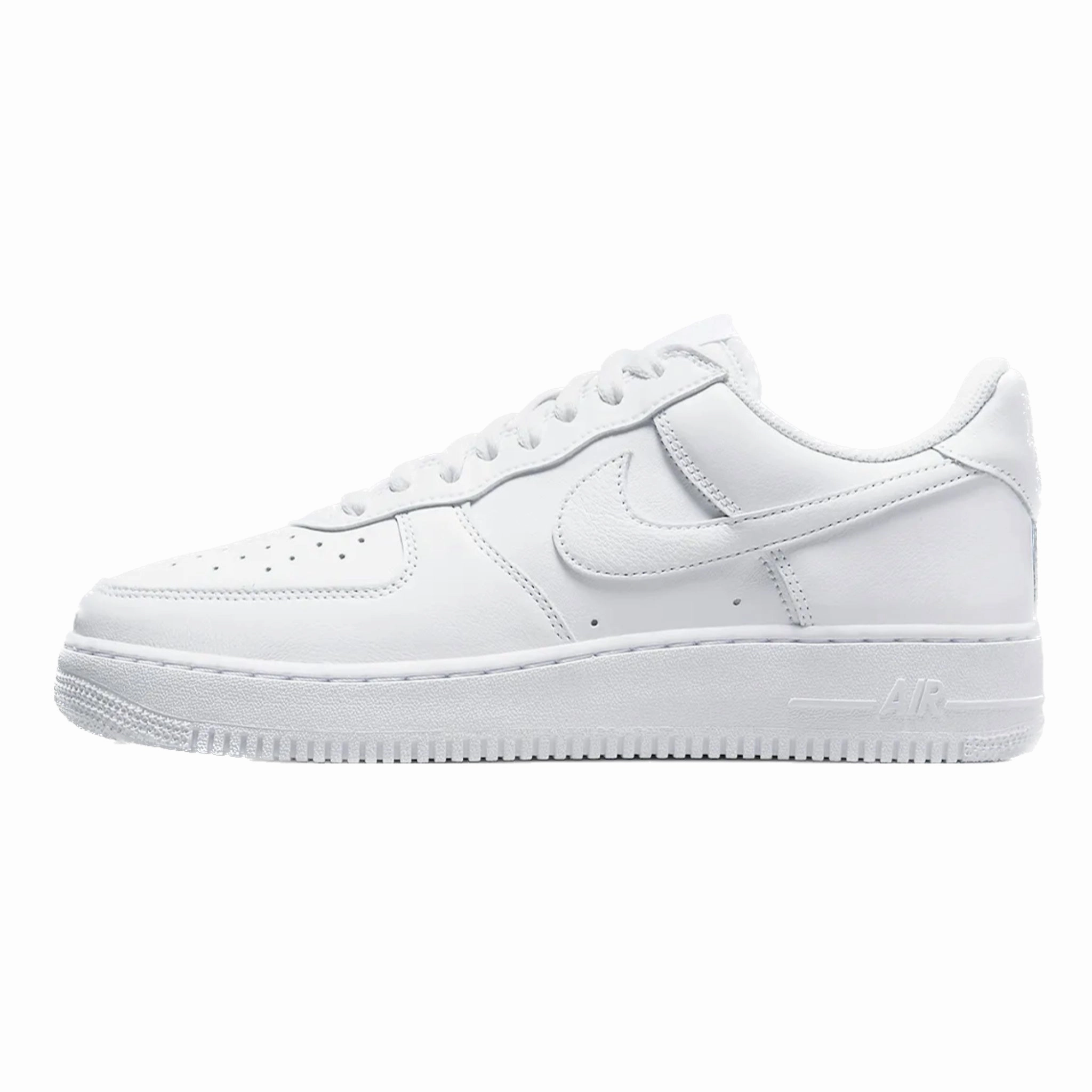 Nike Air Force 1 '07 Low Color of the Month Triple White Metallic Gold Nike training shoes with flexible soles