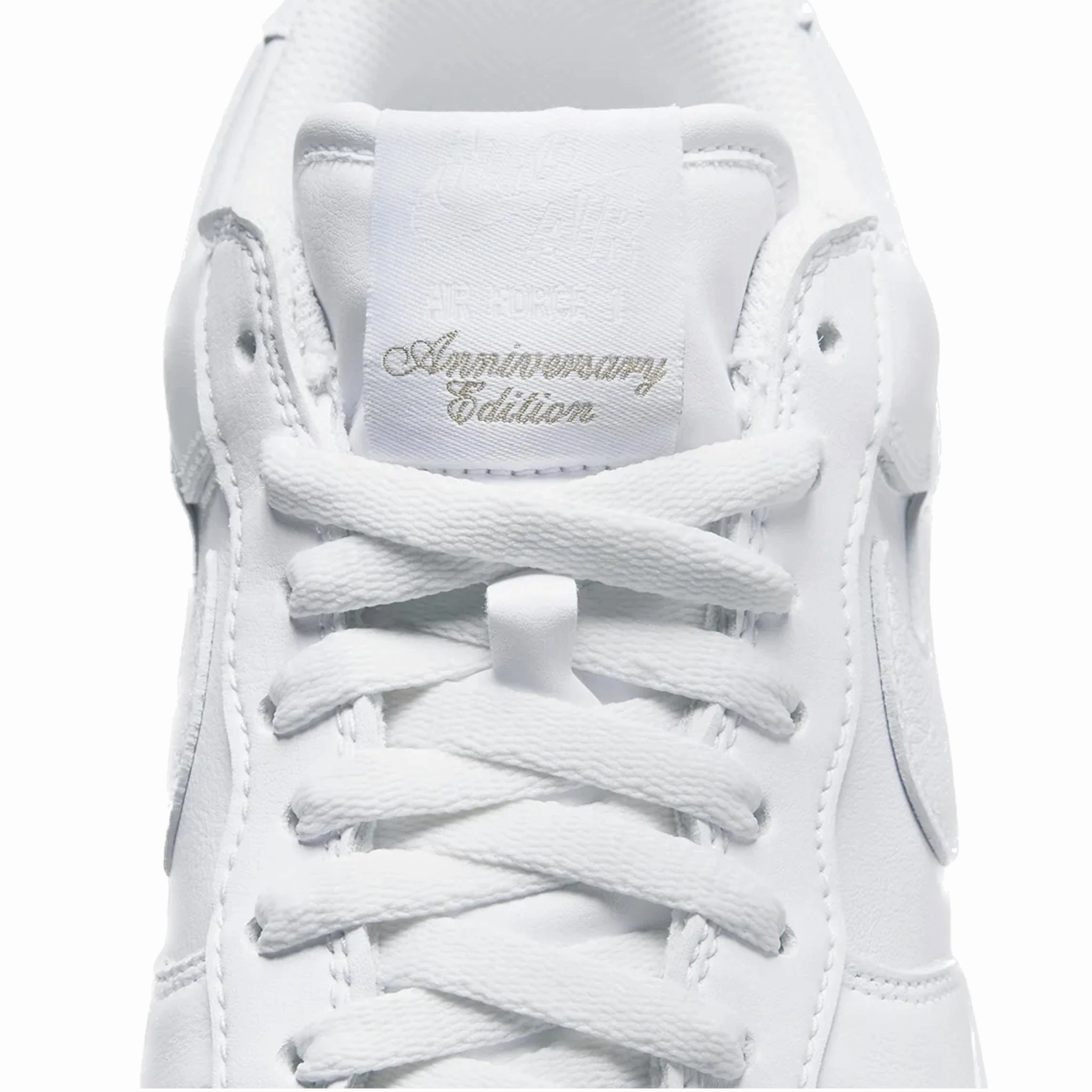 Nike Air Force 1 '07 Low Color of the Month Triple White Metallic Gold Modern Sneakers