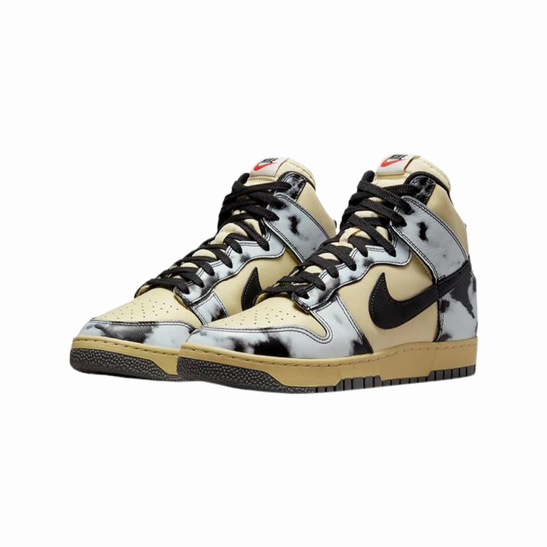 Nike Dunk High 1985 Lemon Drop Black Saturn Gold Modern Sneakers