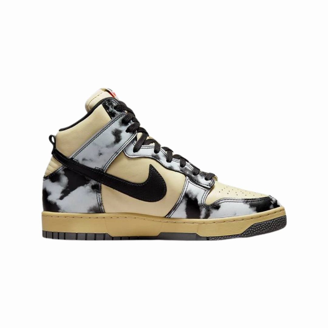 Nike Dunk High 1985 Lemon Drop Black Saturn Gold Modern Sneakers