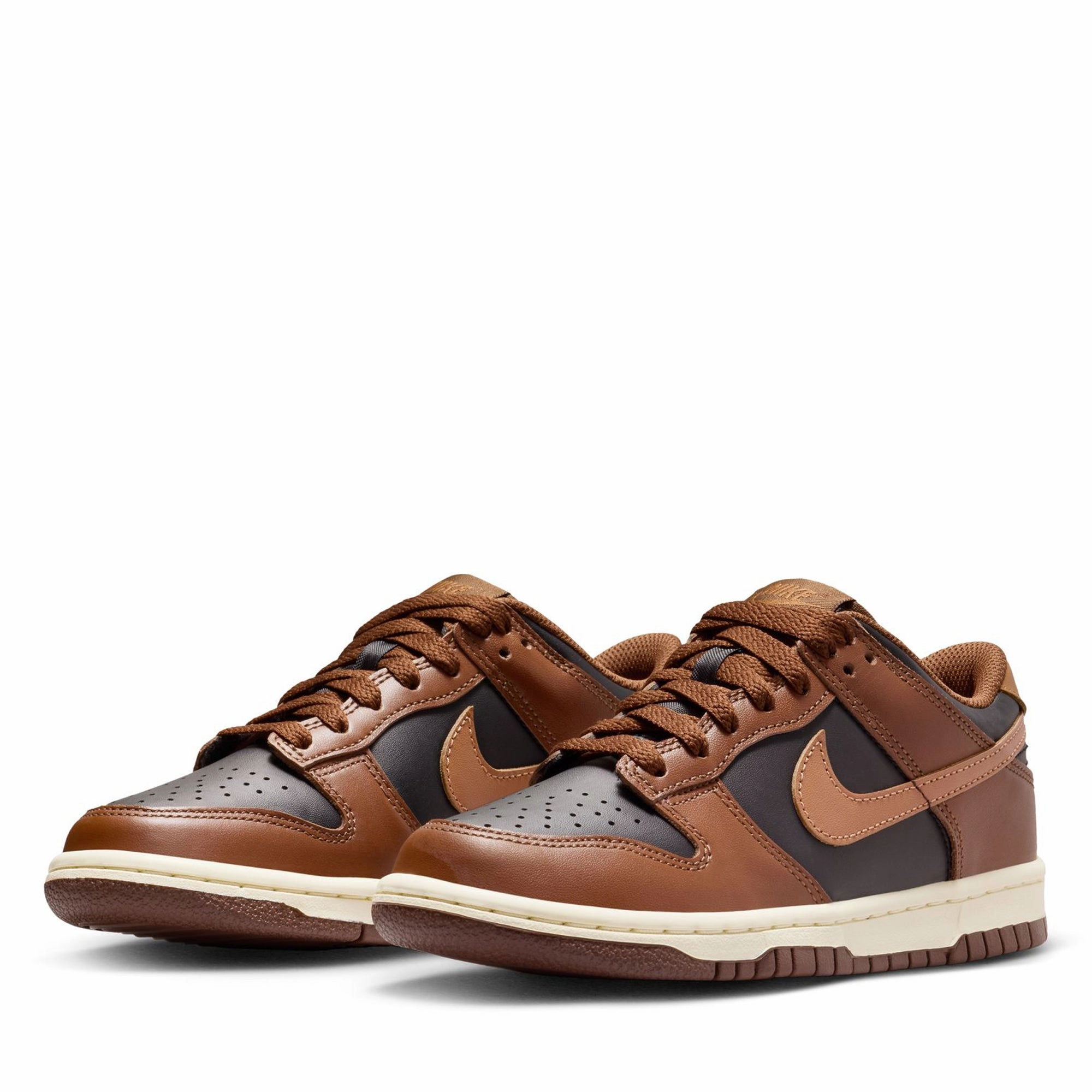 Nike Dunk Low (GS) - Black/British Tan Nike signature shoe looks