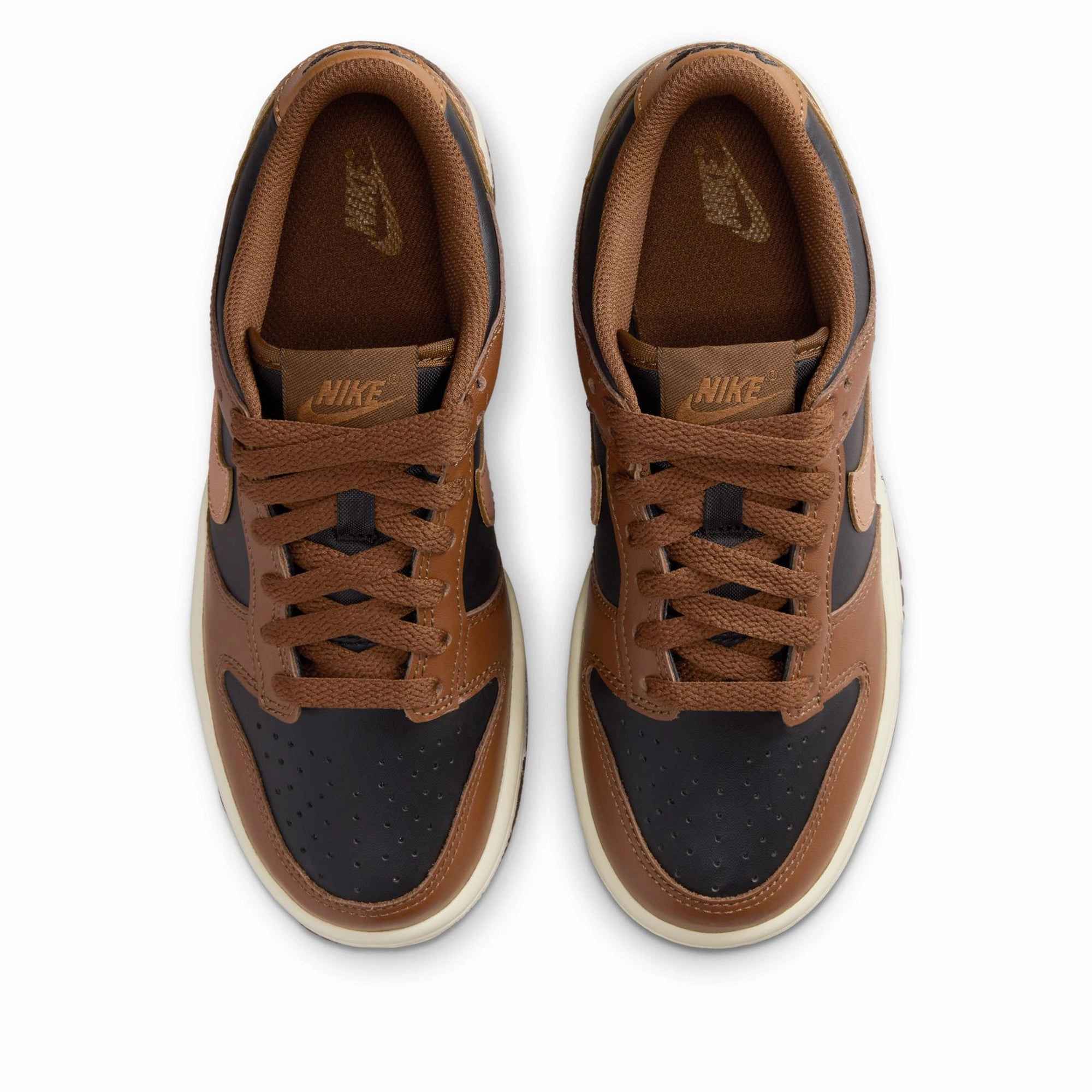 Nike Dunk Low (GS) - Black/British Tan Nike signature shoe looks