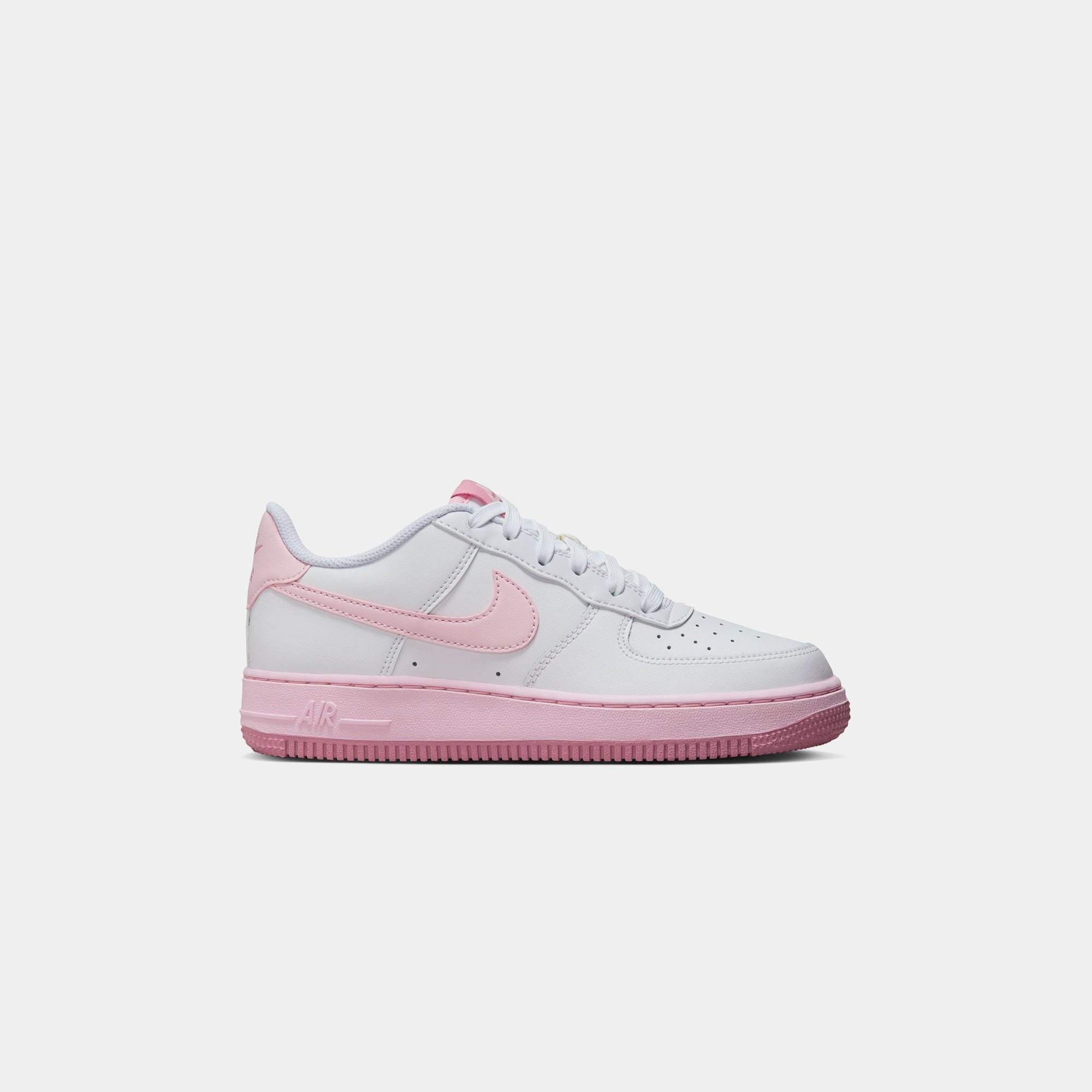 Nike GS Air Force 1 LV8 - White / Pink Foam Nike casual sneakers for men and women