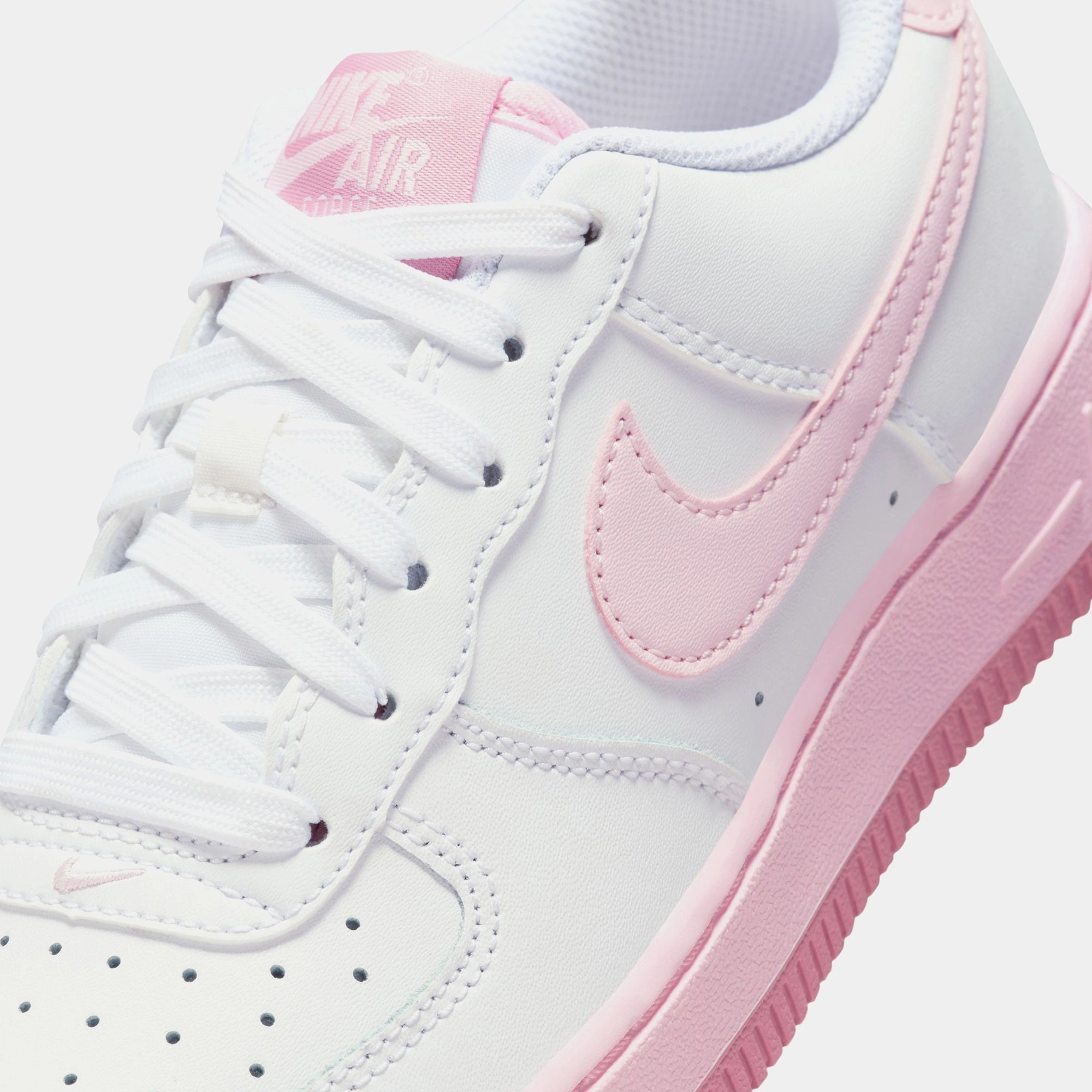Nike GS Air Force 1 LV8 - White / Pink Foam Nike performance sneakers