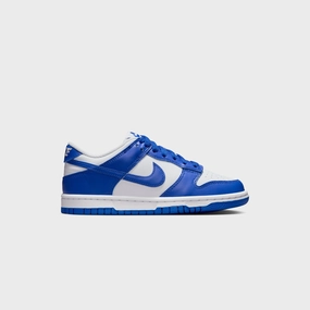 Nike GS  Dunk Low - White / Hyper Royal Nike casual sneakers for men and women