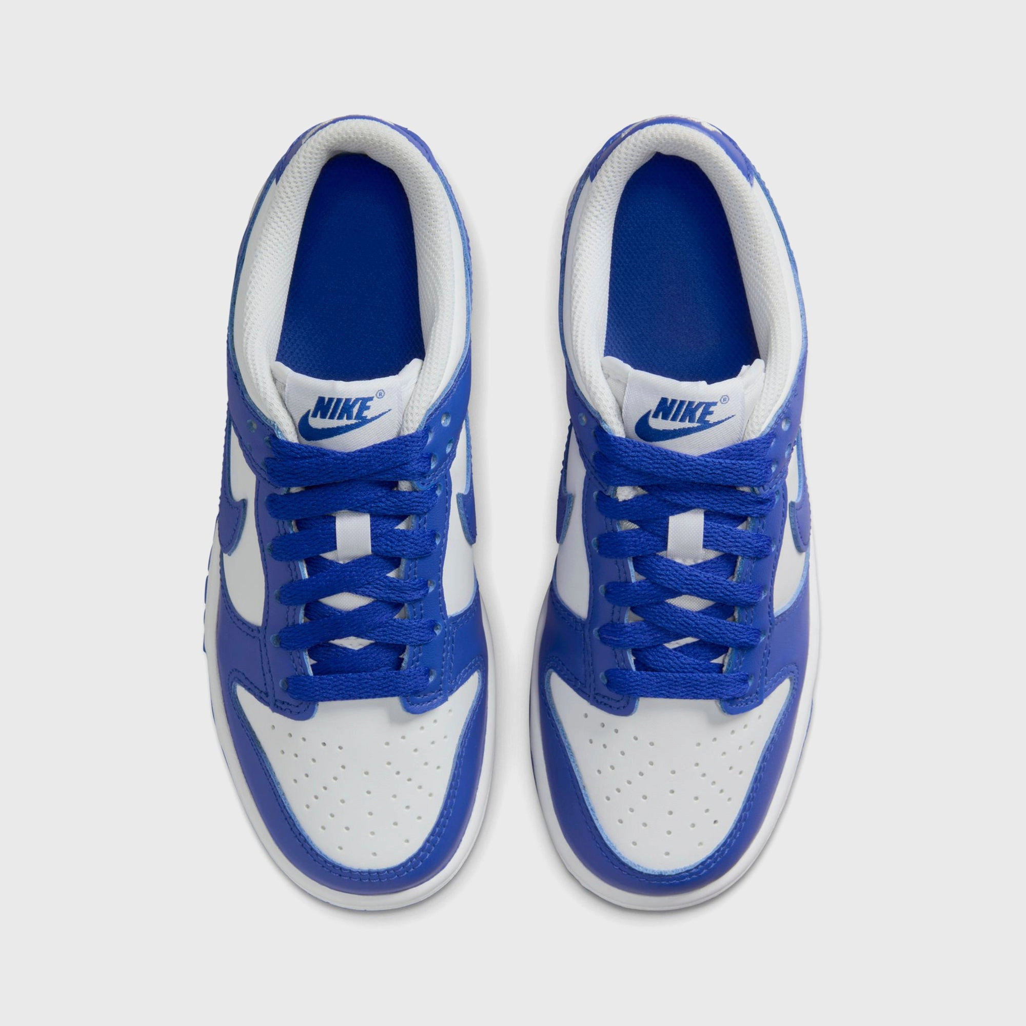 Nike GS  Dunk Low - White / Hyper Royal Nike performance sneakers