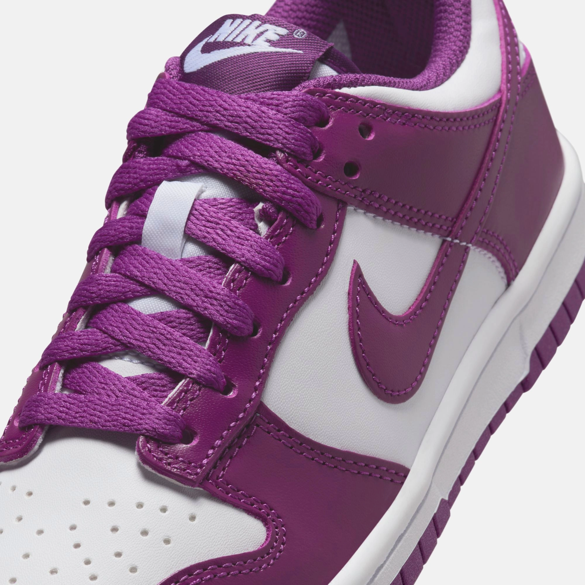 Nike GS Dunk Low - White / Viotech / White Nike performance sneakers