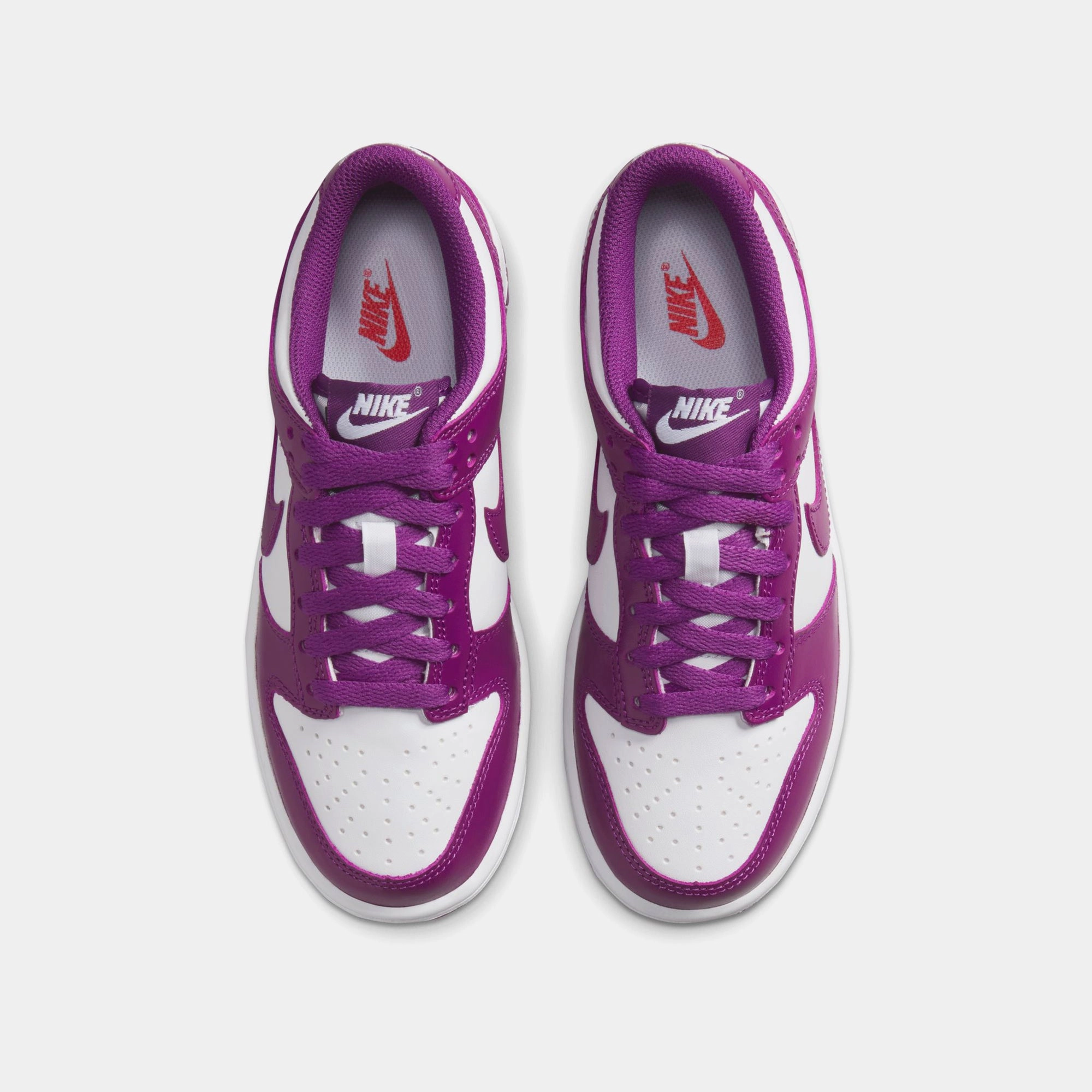 Nike GS Dunk Low - White / Viotech / White Nike performance sneakers