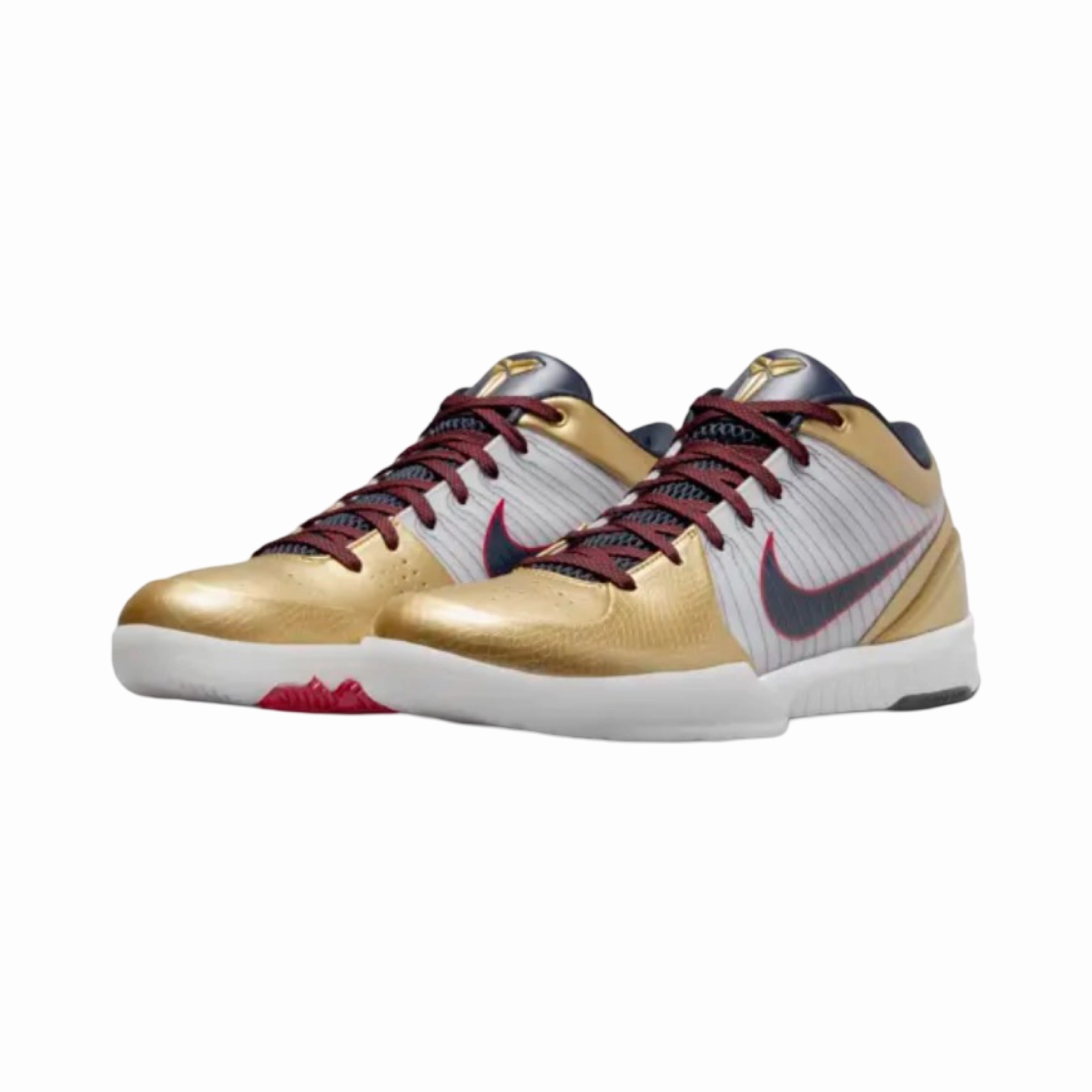 Nike Kobe 4 Olympic Gold Medal Metallic Gold Black Street Shoes