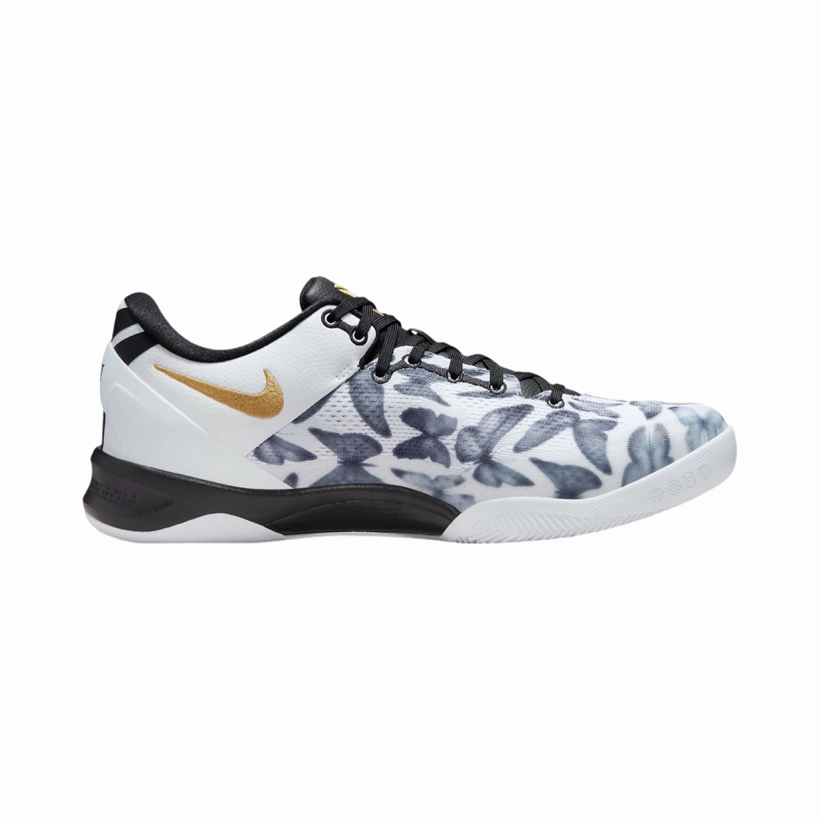 Nike Kobe 8 Protro Mambacita White Metallic Gold Black Street Shoes