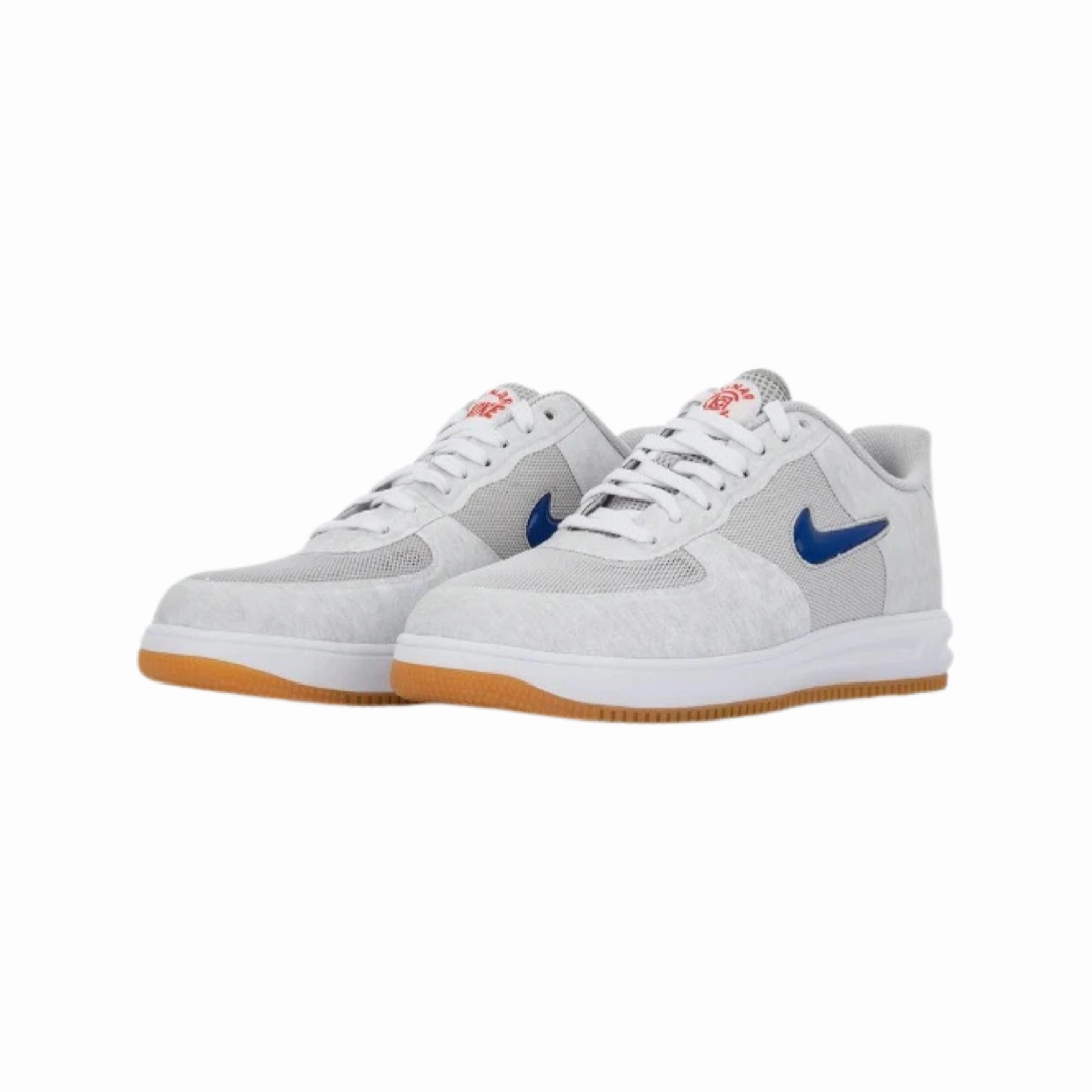 Nike Lunar Force 1 Low CLOT Fuse Grey Red Blue Street Shoes