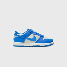 Nike PS Dunk Low - Light Silver / Sail / Light Photo Blue Nike casual sneakers for men and women