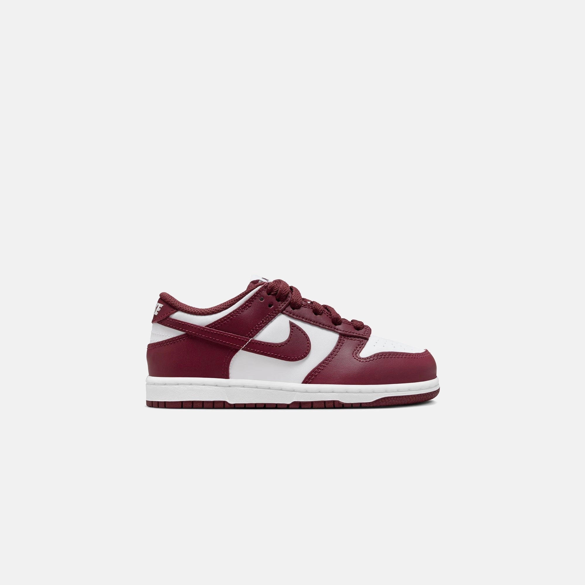 Nike PS Dunk Low - White / Redwood / Gym Red Nike casual sneakers for men and women