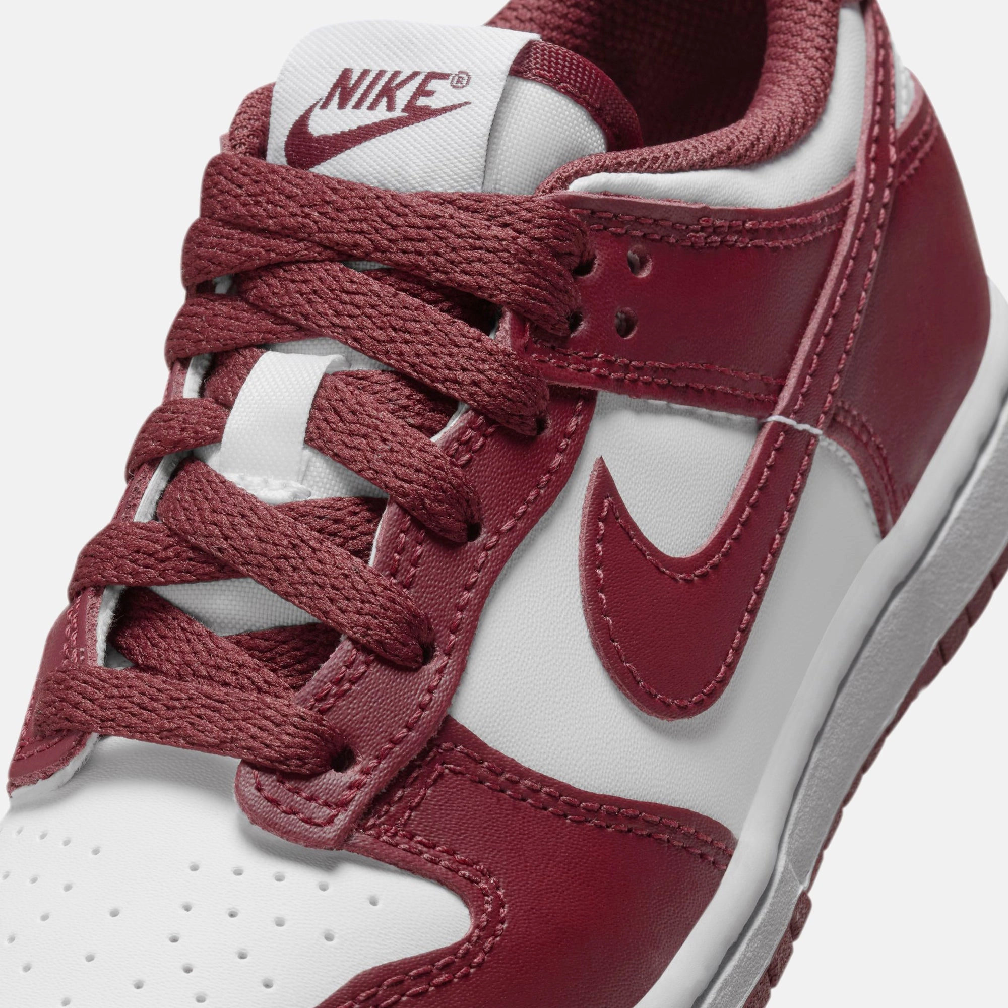 Nike PS Dunk Low - White / Redwood / Gym Red Nike performance sneakers