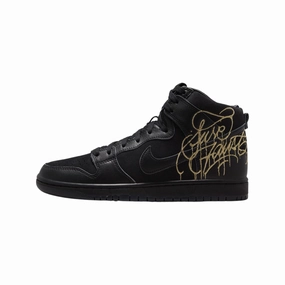 Nike SB Dunk Hi Black Metallic Gold Nike casual sneakers with modern design
