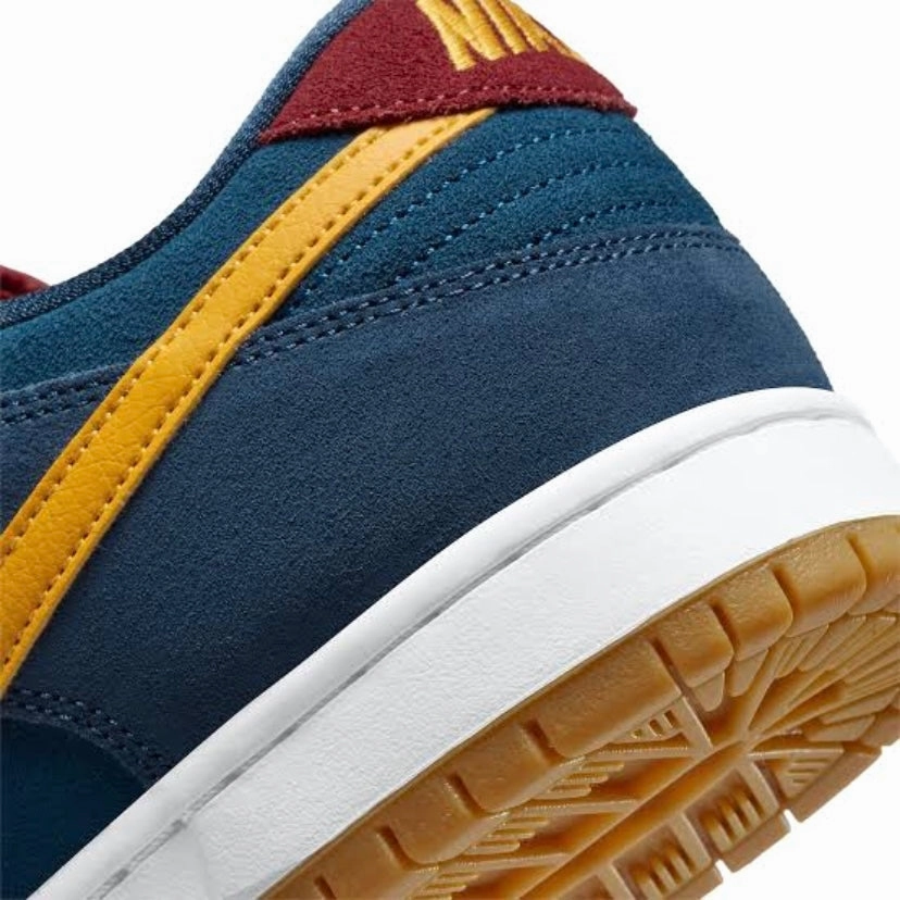 Nike SB Dunk Low Pro Premium Barcelona Navy University Gold Gym Red Street Shoes