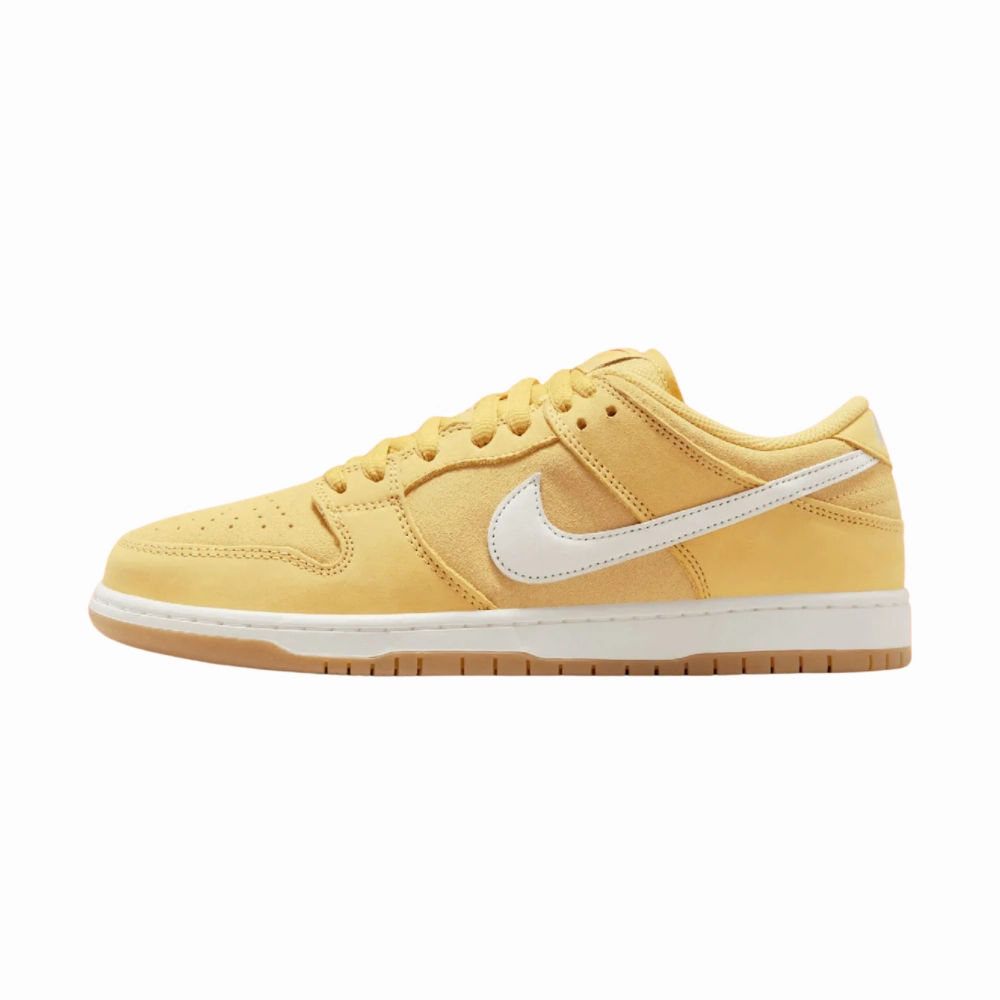 Nike SB Dunk Low Saturn Gold Solar Flare Gum Light Brown Safety Street Shoes