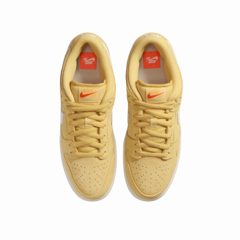 Nike SB Dunk Low Saturn Gold Solar Flare Gum Light Brown Safety Street Shoes