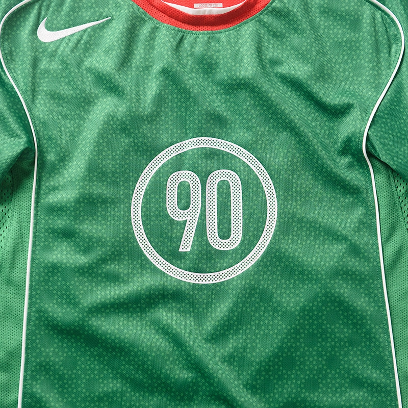 Nike Total 90 Dri-FIT Soccer Jersey - Classic Green/Sport Red Nike signature shoe looks