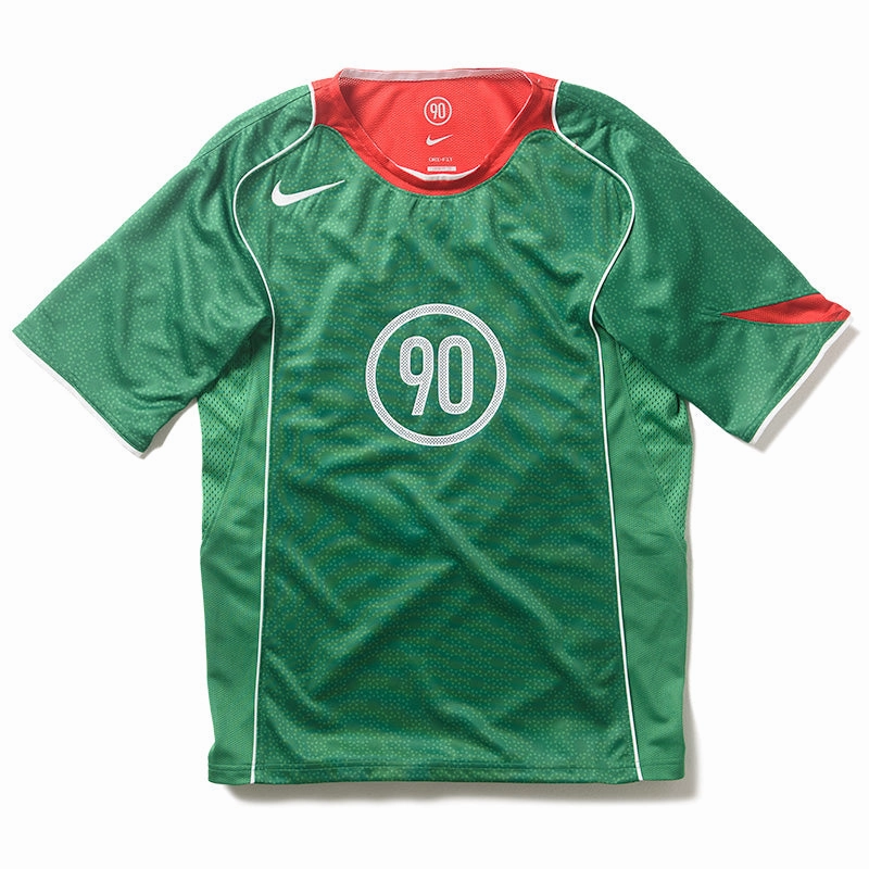 Nike Total 90 Dri-FIT Soccer Jersey - Classic Green/Sport Red Nike premium shoe collections