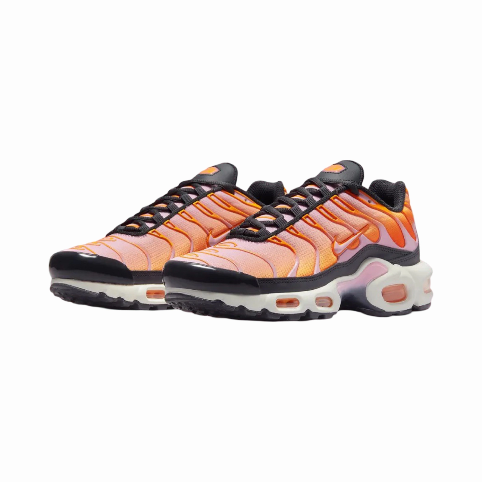 Nike Women's Air Max Plus TN Off Noir Medium Soft Pink Sherbert Street Shoes
