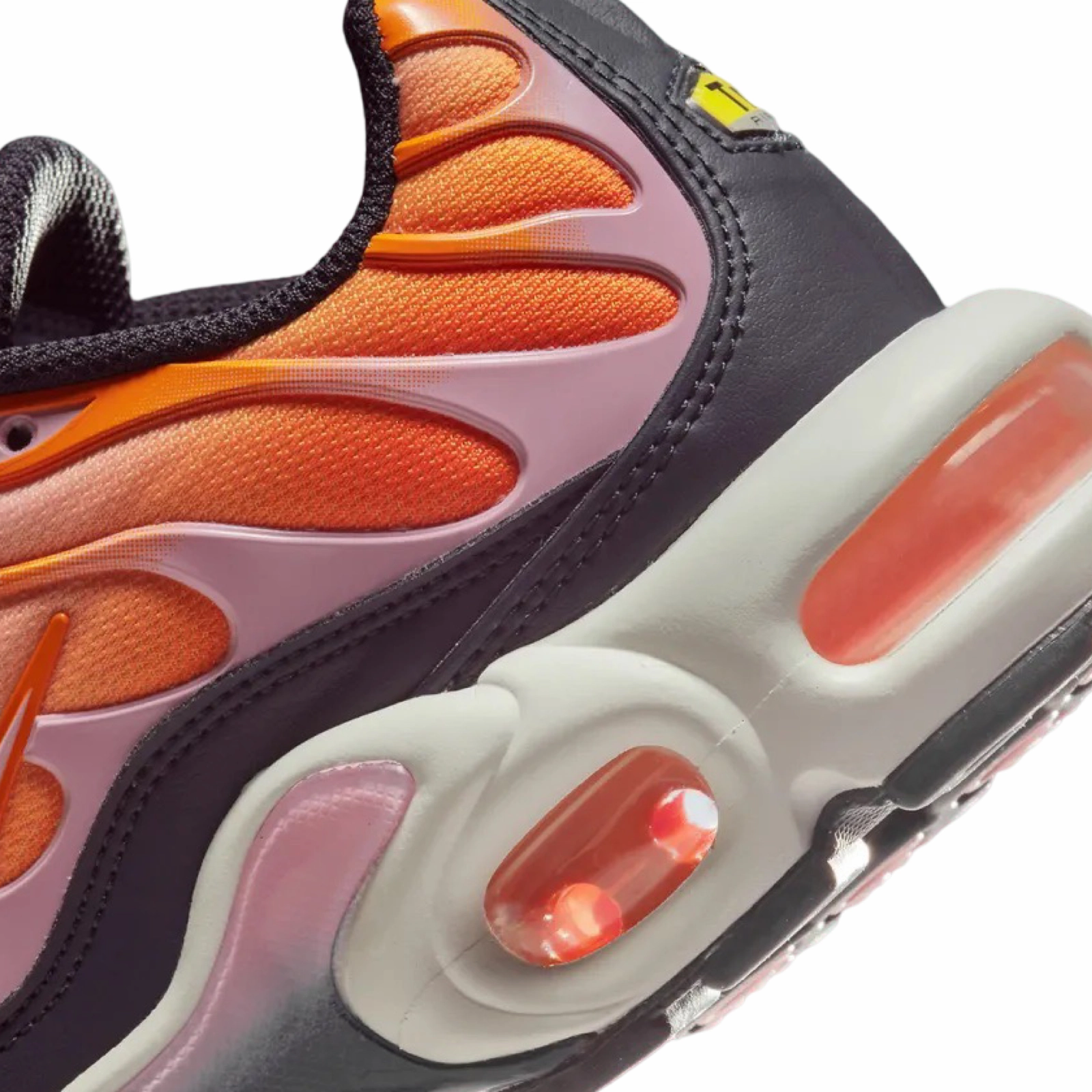 Nike Women's Air Max Plus TN Off Noir Medium Soft Pink Sherbert Street Shoes