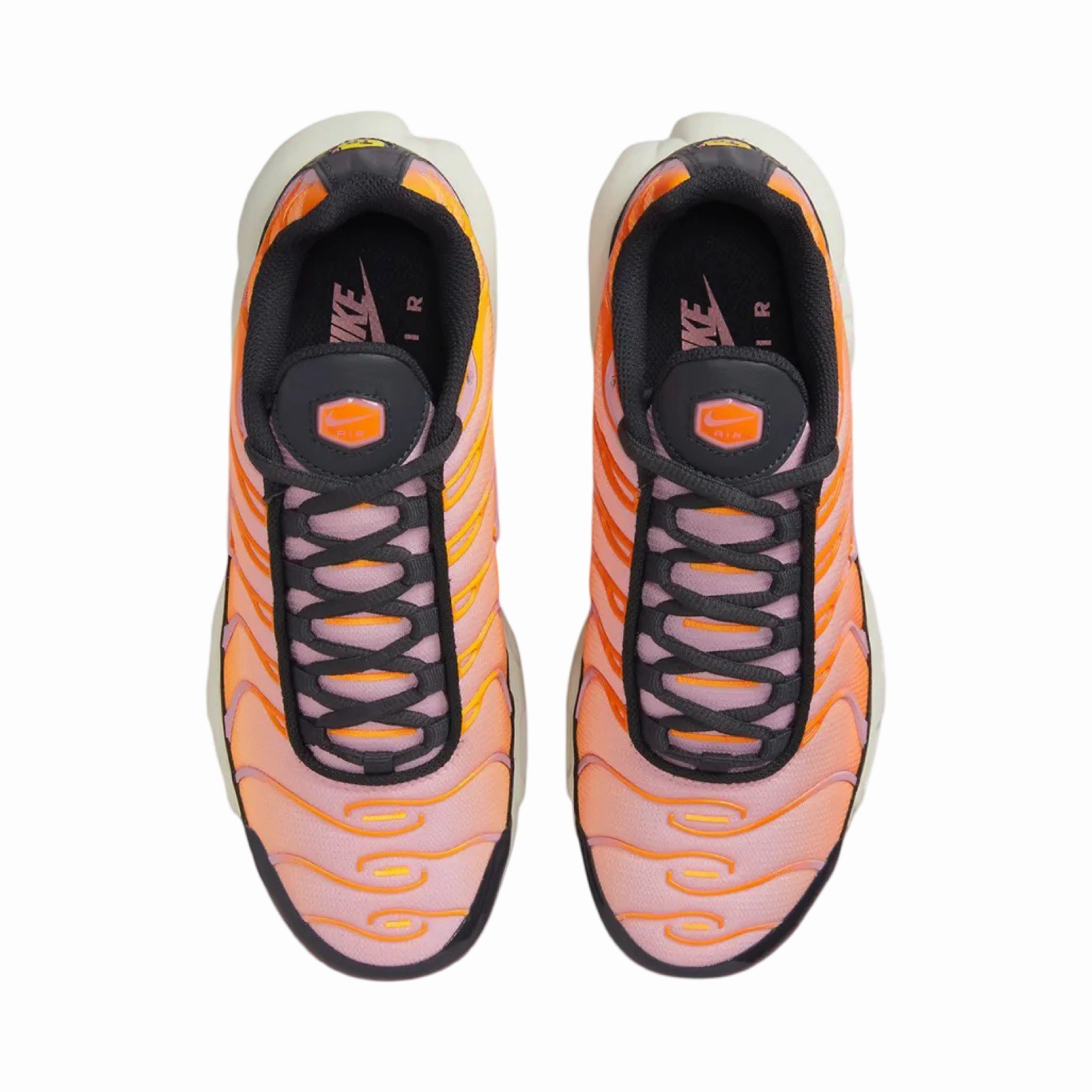 Nike Women's Air Max Plus TN Off Noir Medium Soft Pink Sherbert Street Shoes