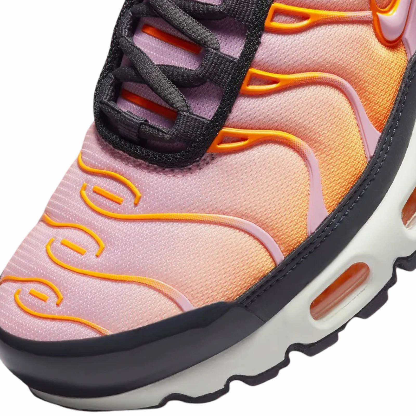 Nike Women's Air Max Plus TN Off Noir Medium Soft Pink Sherbert Street Shoes