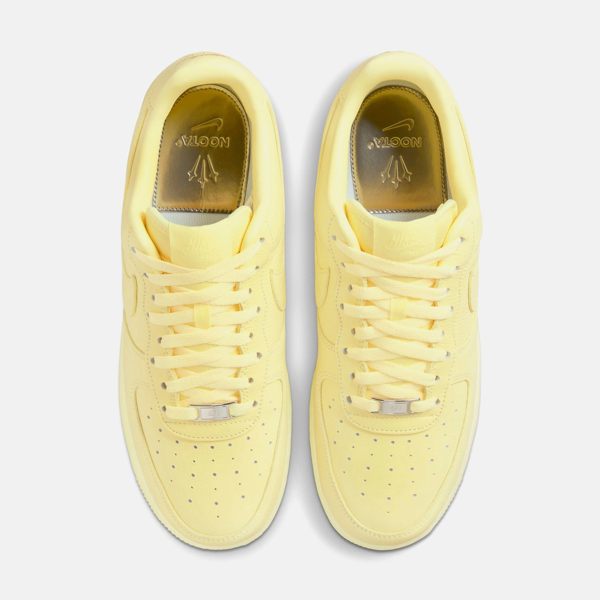 Nike x NOCTA Air Force 1 Low - Citron Tint / Cobalt Tint / Metallic Silver Nike performance sneakers