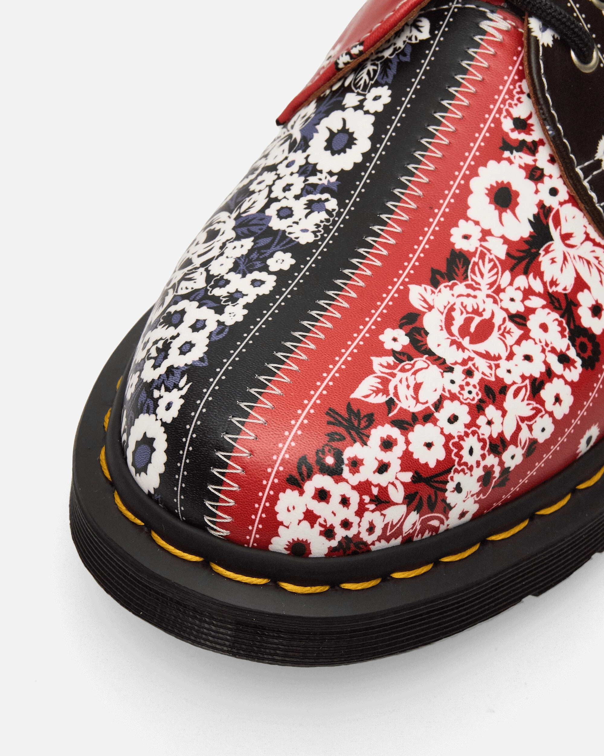 NMARHYTHM TEXTILE 1461 Shoes Red Smooth Leather Boots