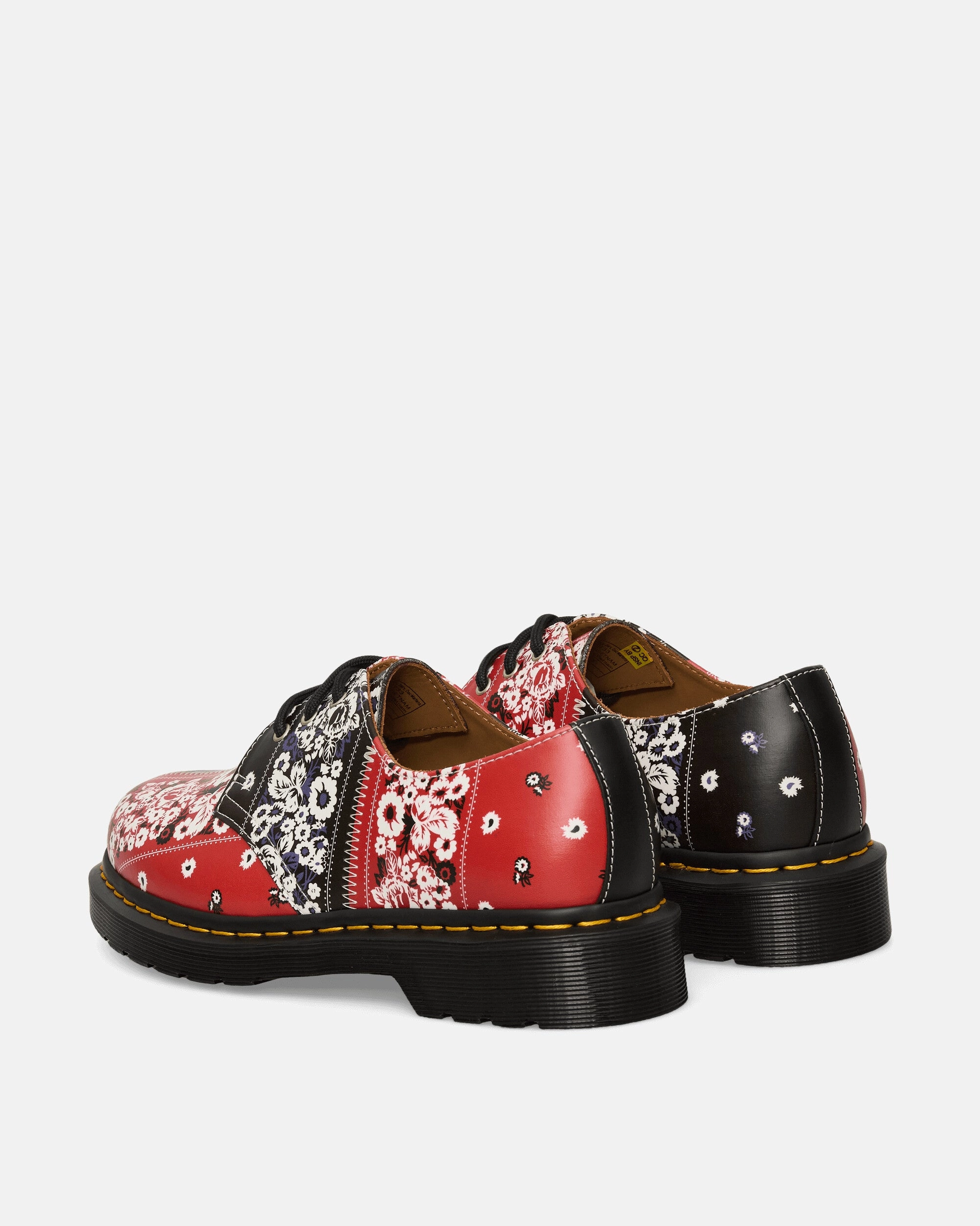 NMARHYTHM TEXTILE 1461 Shoes Red Smooth Leather Boots