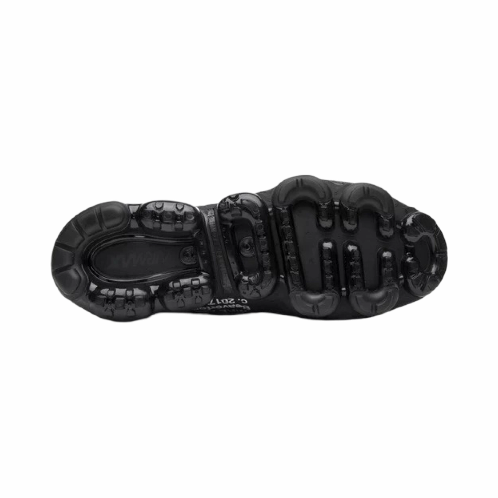 Off White x Nike Air Max Vapormax FK Flyknit Black White Clear Street Shoes