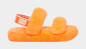 Oh Yeah Grade School Sandals (Orange) ugg classic tasman slippers warm and durable