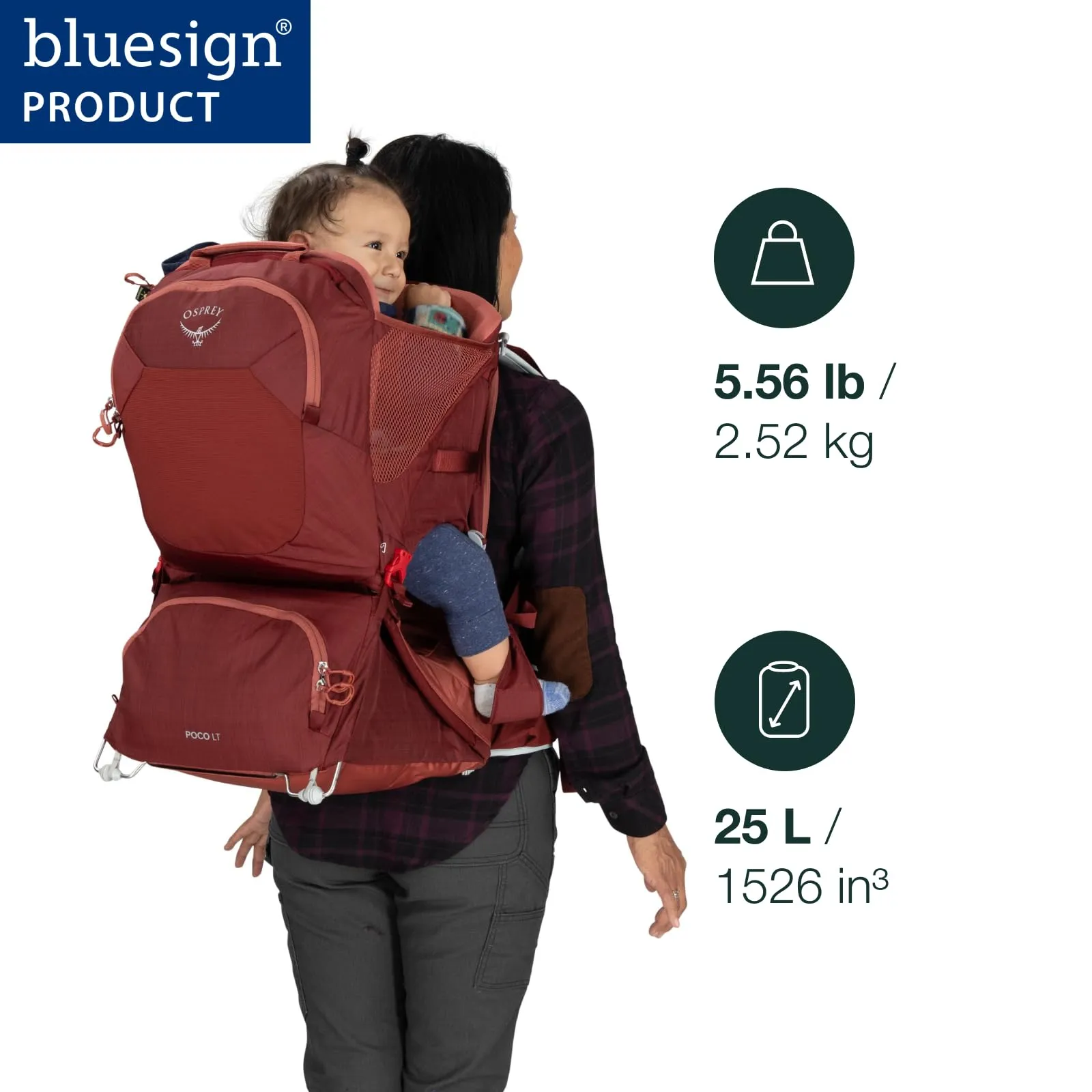 Osprey Poco LT Lightweight Child Carrier and Backpack for Travel Bags Osprey-Packs