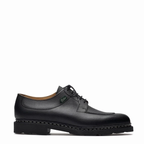 Paraboot Avignon Shoe Grained Black Leather Paraboot footwear styles