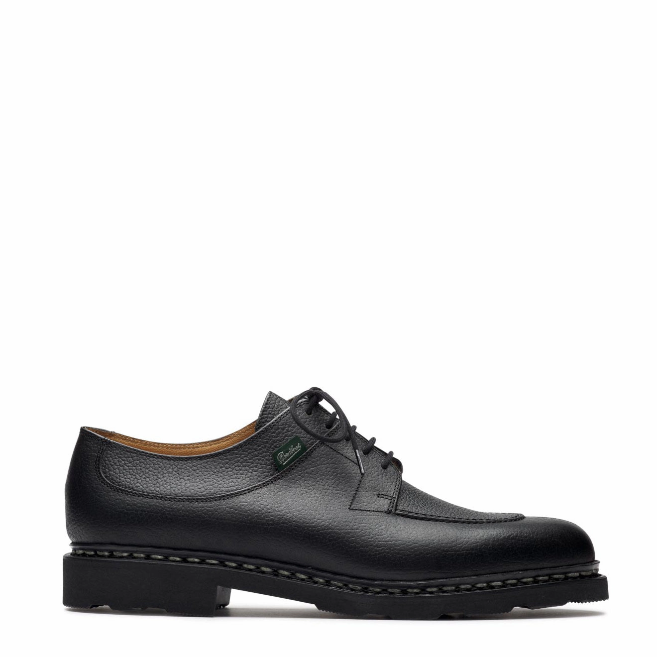 Paraboot Avignon Shoe Grained Black Leather Paraboot footwear styles