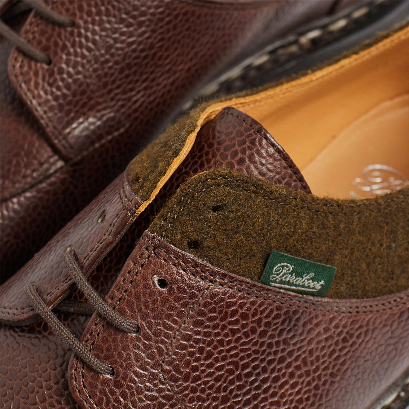 Paraboot Avignon Shoe Maroon / Olive Classic Leather Loafers