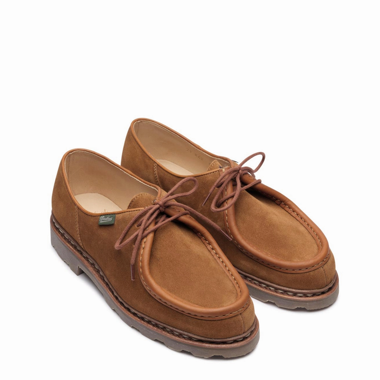 Paraboot Michael Shoe Velours Whisky Classic Leather Loafers