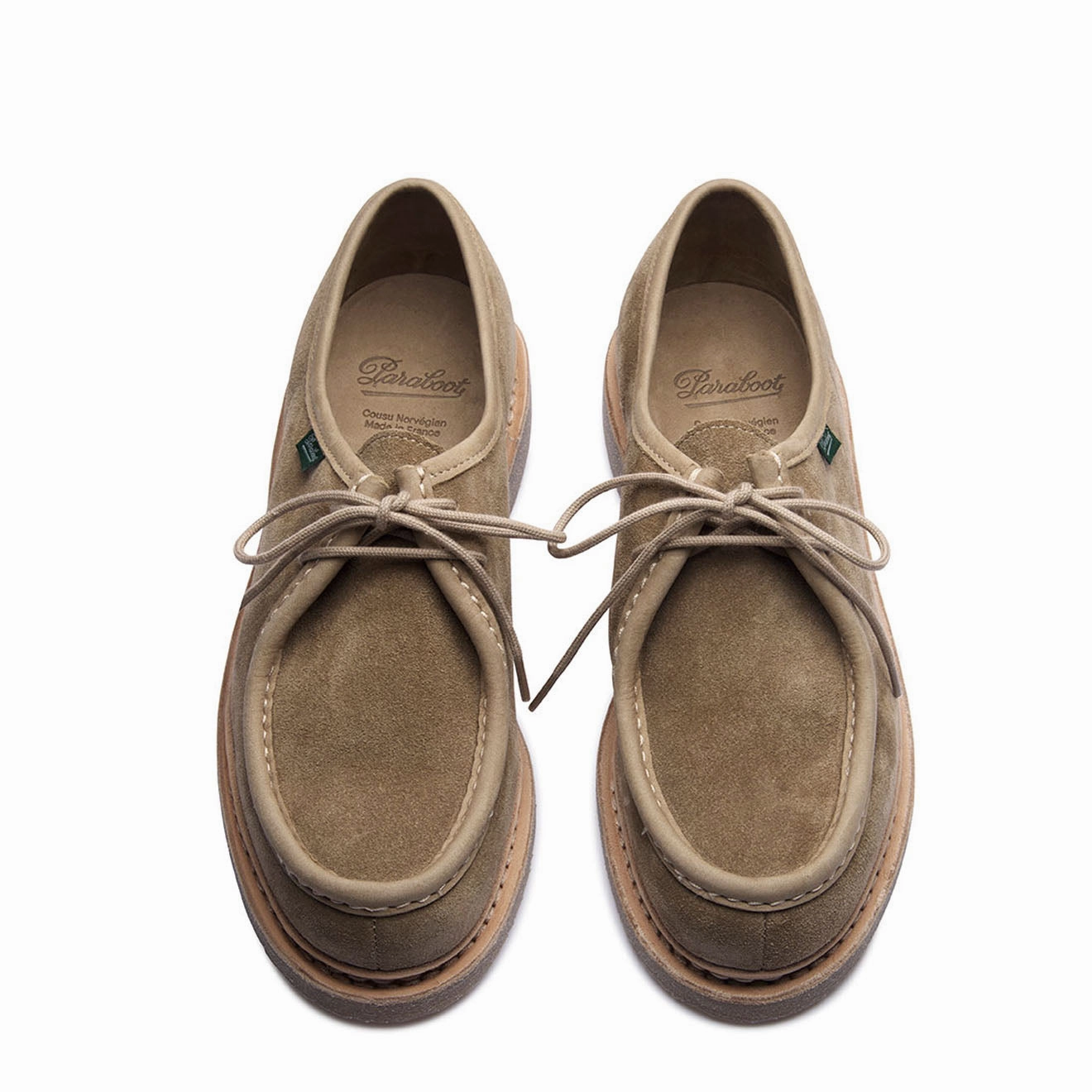 Paraboot Micka Ario Honey / Vel Sand Classic Leather Loafers