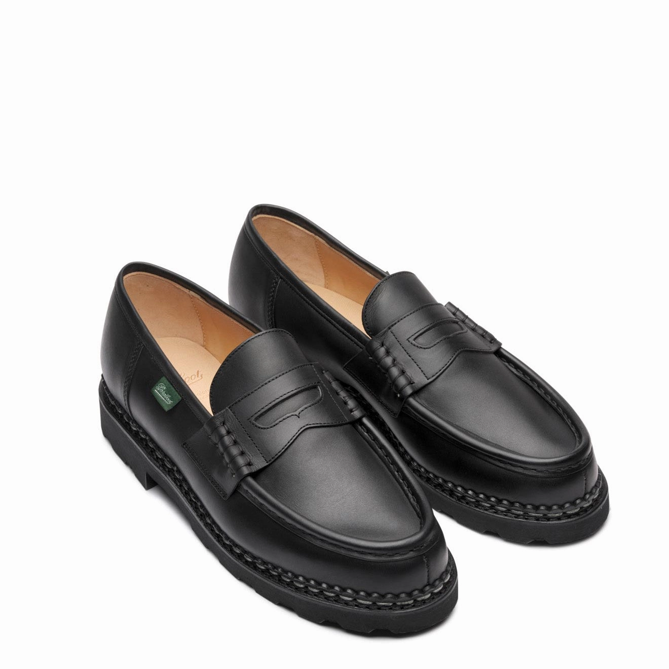 Paraboot Reims Shoe Black Classic Leather Loafers