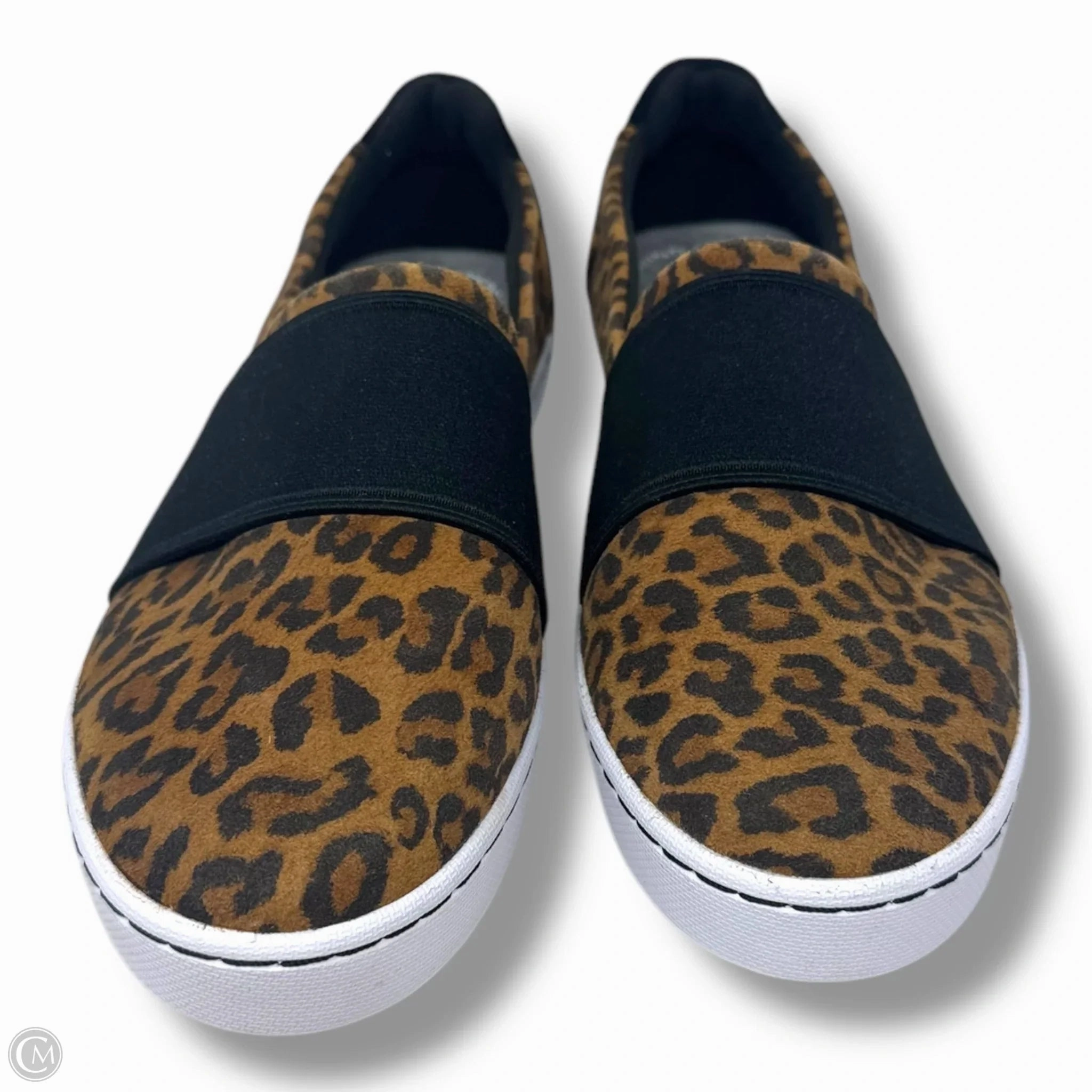 Pawley Wes Womens Suede Slip-On Sneakers By Clarks In Leopard Print, Size: 7 Leather Footwear