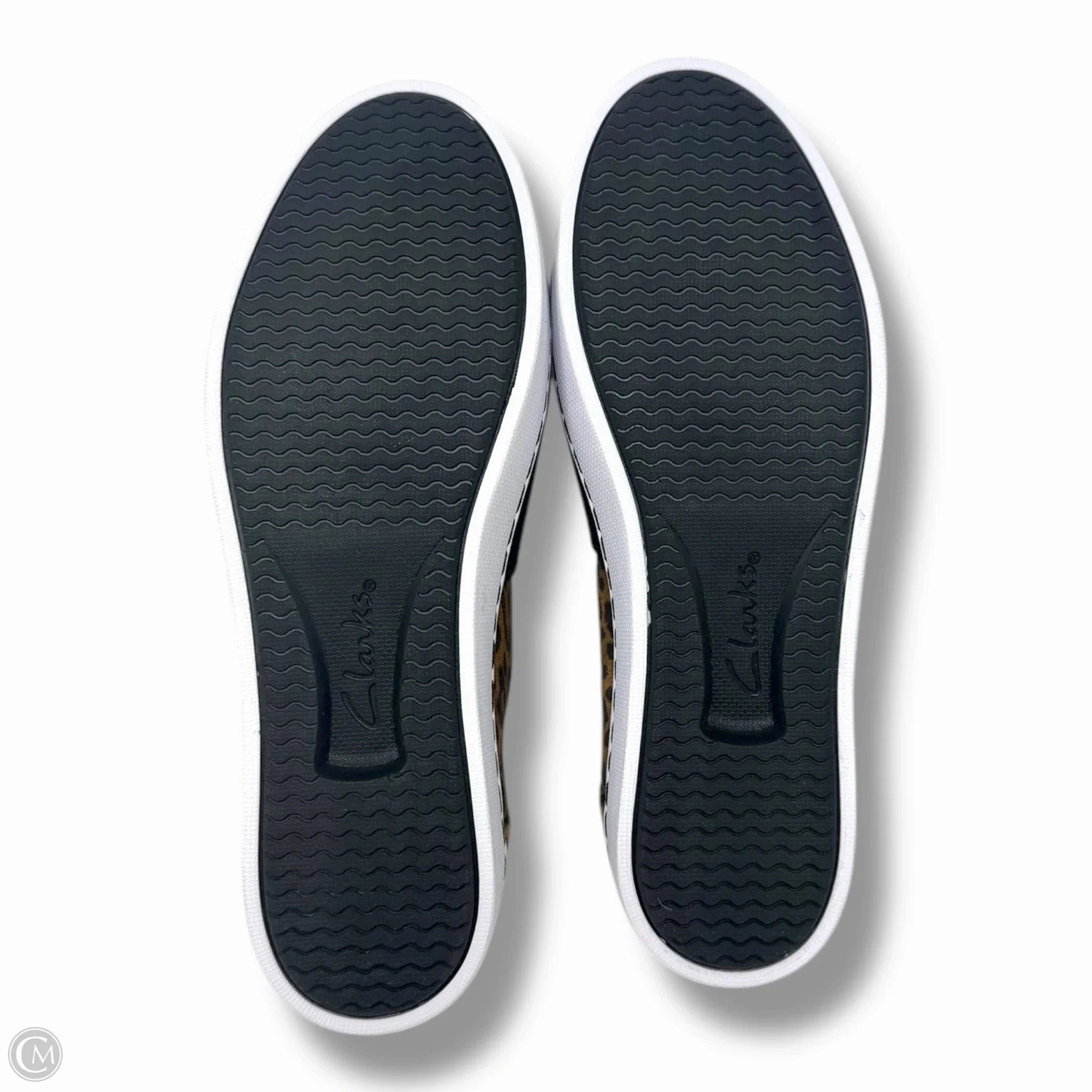 Pawley Wes Womens Suede Slip-On Sneakers By Clarks In Leopard Print, Size: 7 Leather Footwear