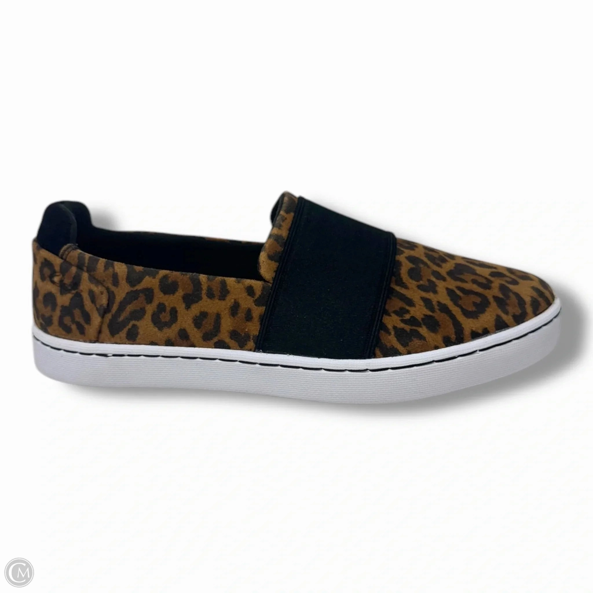 Pawley Wes Womens Suede Slip-On Sneakers By Clarks In Leopard Print, Size: 7 Leather Footwear