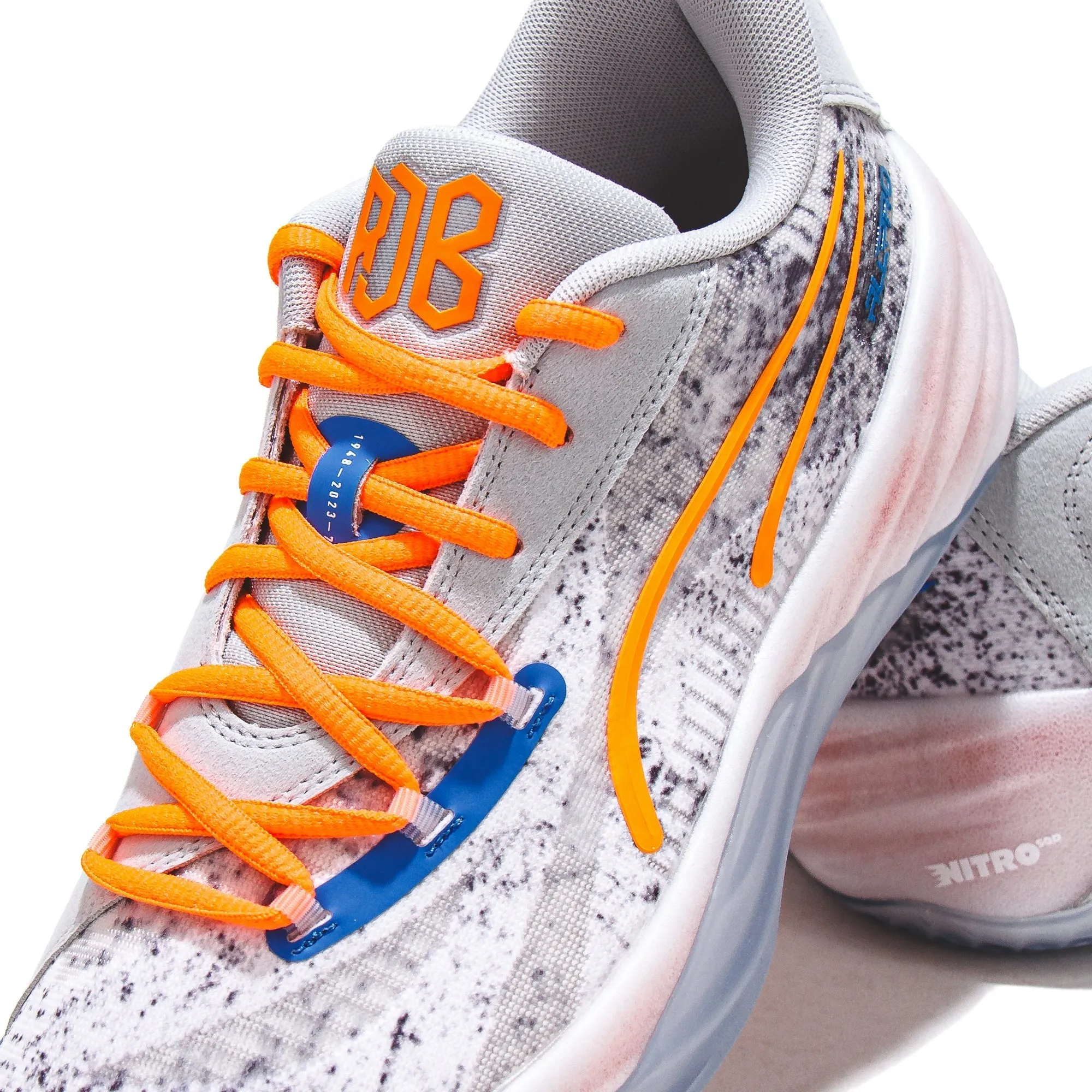 Puma Basketball Men All-Pro Nitro RJ Barrett Grey Orange 379914-01 Puma casual footwear shots