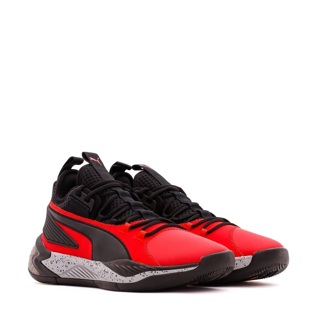 Puma Basketball Uproar Hybrid Court High Risk Red Black Men 192775-08 Puma casual footwear shots