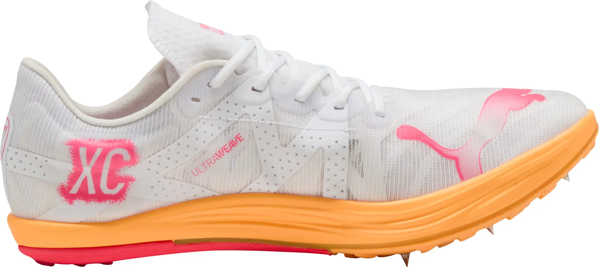 Puma Crossfox Nitro Elite Cross Country Running Spikes - White Cozy Footwear