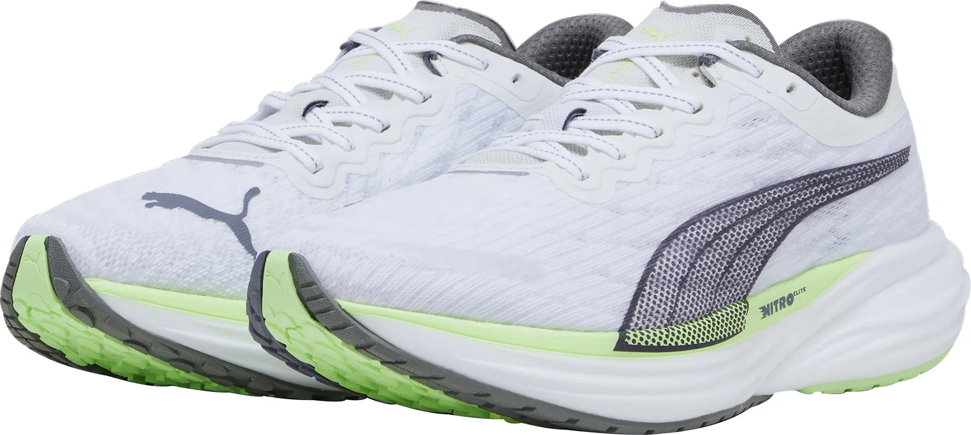 Puma Deviate Nitro 2 Mens Running Shoes - White Bold Sneakers