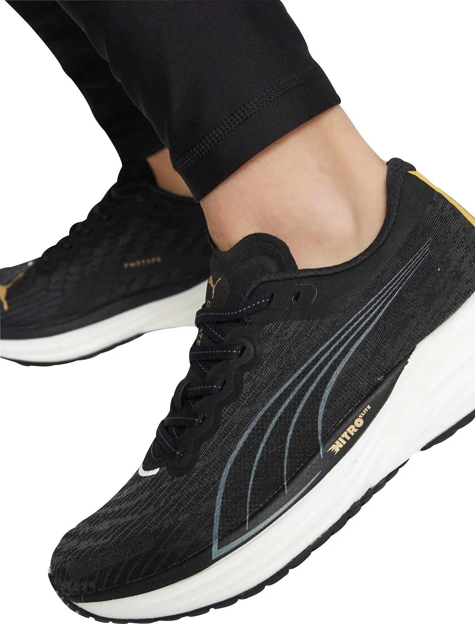 Puma Deviate Nitro 2 Womens Running Shoes - Black Bold Sneakers