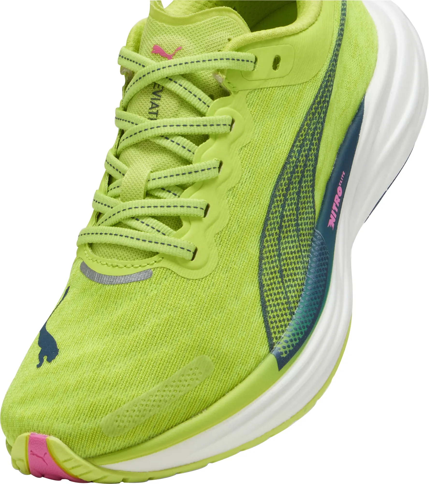 Puma Deviate Nitro 2 Womens Running Shoes - Green Cozy Footwear